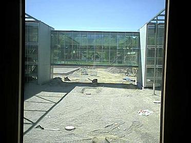 Blick vom Verwaltungstrakt aus