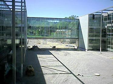 Blick vom Verwaltungstrakt aus